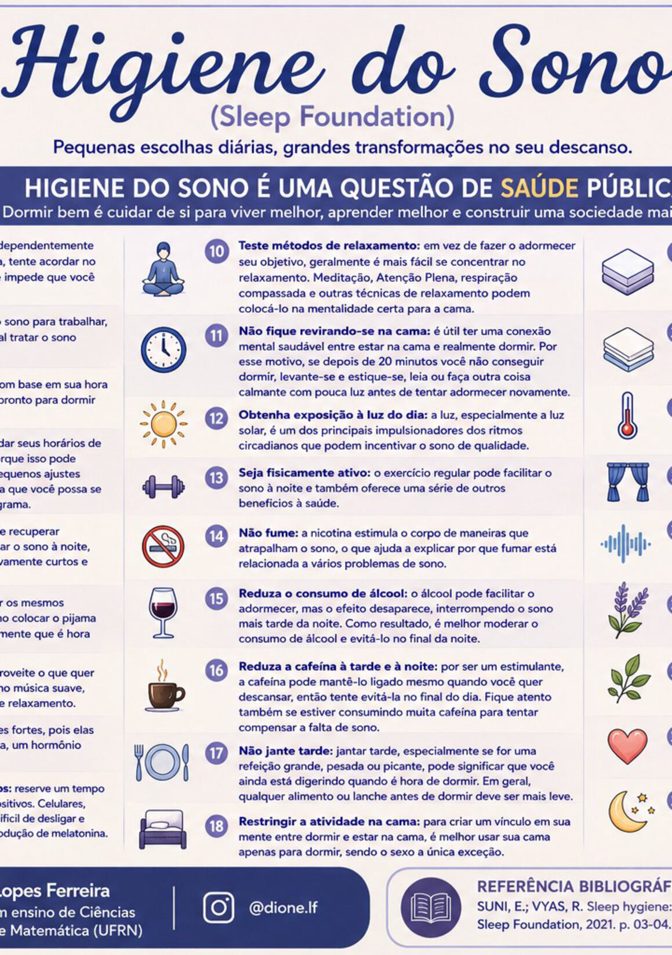 Capa de Higiene do Sono: 27 Dicas para Dormir Melhor